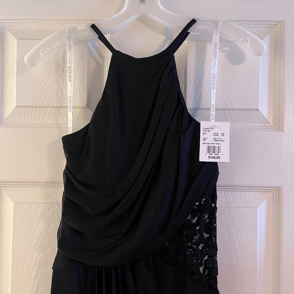 NWT David’s Bridal Bridesmaids Dress - high-neck mesh bridesmaid dress with lace